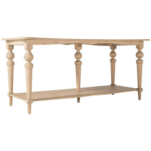 Nirvana 76.75 X 30.5 inch Brushed Blonde Natural Console Table