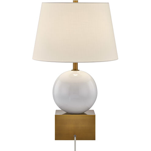 Brumfield 26.75 inch 100.00 watt Ceramic and Brass Table Lamp Portable Light, By Coco & Dash