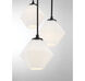 Mid-Century Modern 5 Light 16 inch Matte Black Chandelier Ceiling Light