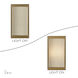 Bellingham Wall Sconce Wall Light in Antique Gold Leaf