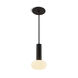 Combi LED 5 inch Matte Black Pendant Ceiling Light, Suspension / Flush Mount 2-in-1