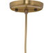 Isabella Carafe 1 Light 7 inch Clear with Brass Pendant Ceiling Light