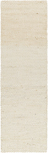 Coil Bleached 96 X 30 inch Beige Rug, Runner