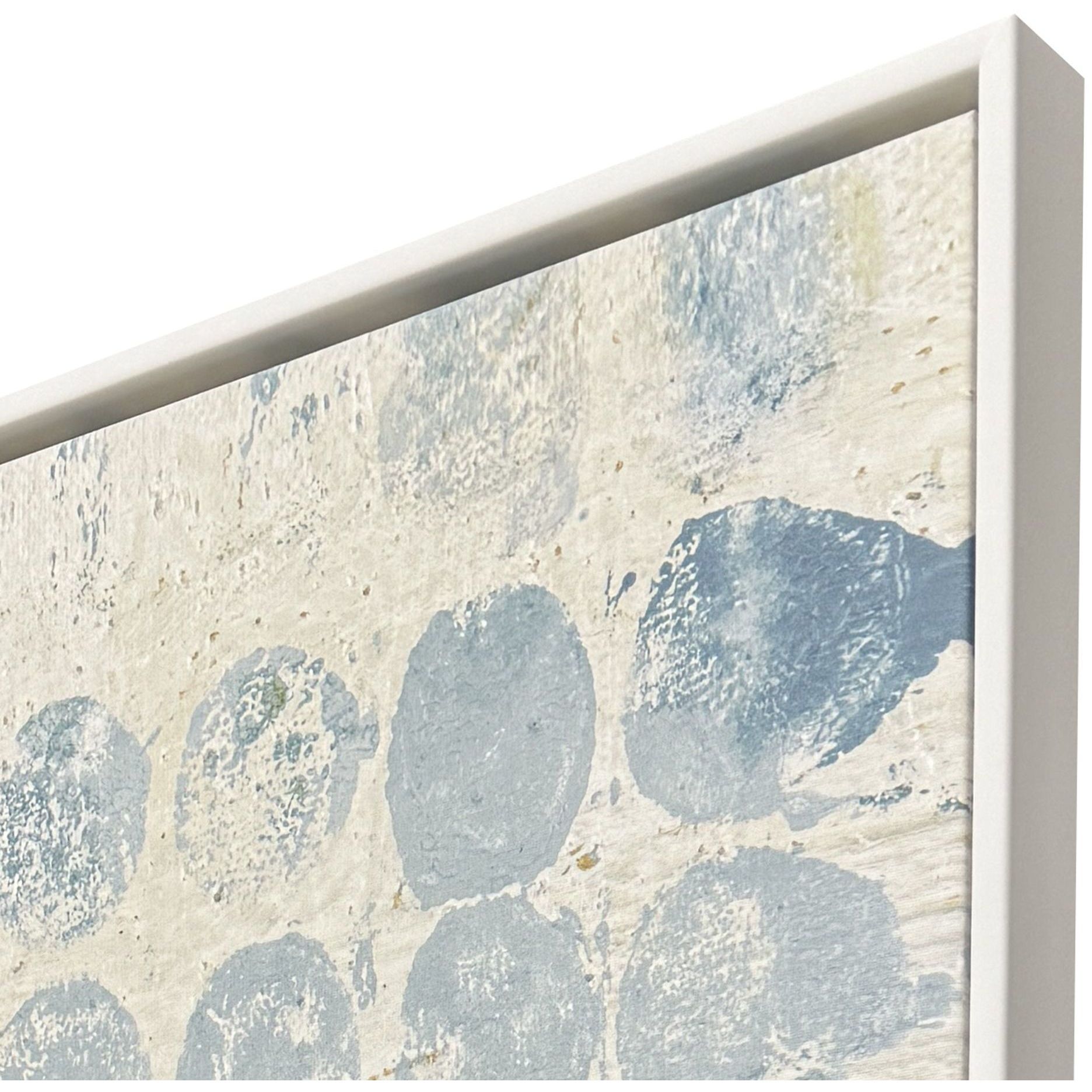 Blue Dots Blue Canvas