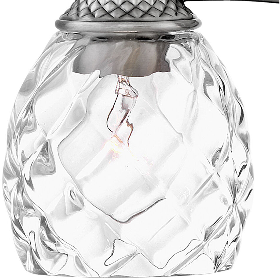 Plantation 5 Light 37 inch Polished Antique Nickel Vanity Light Wall Light