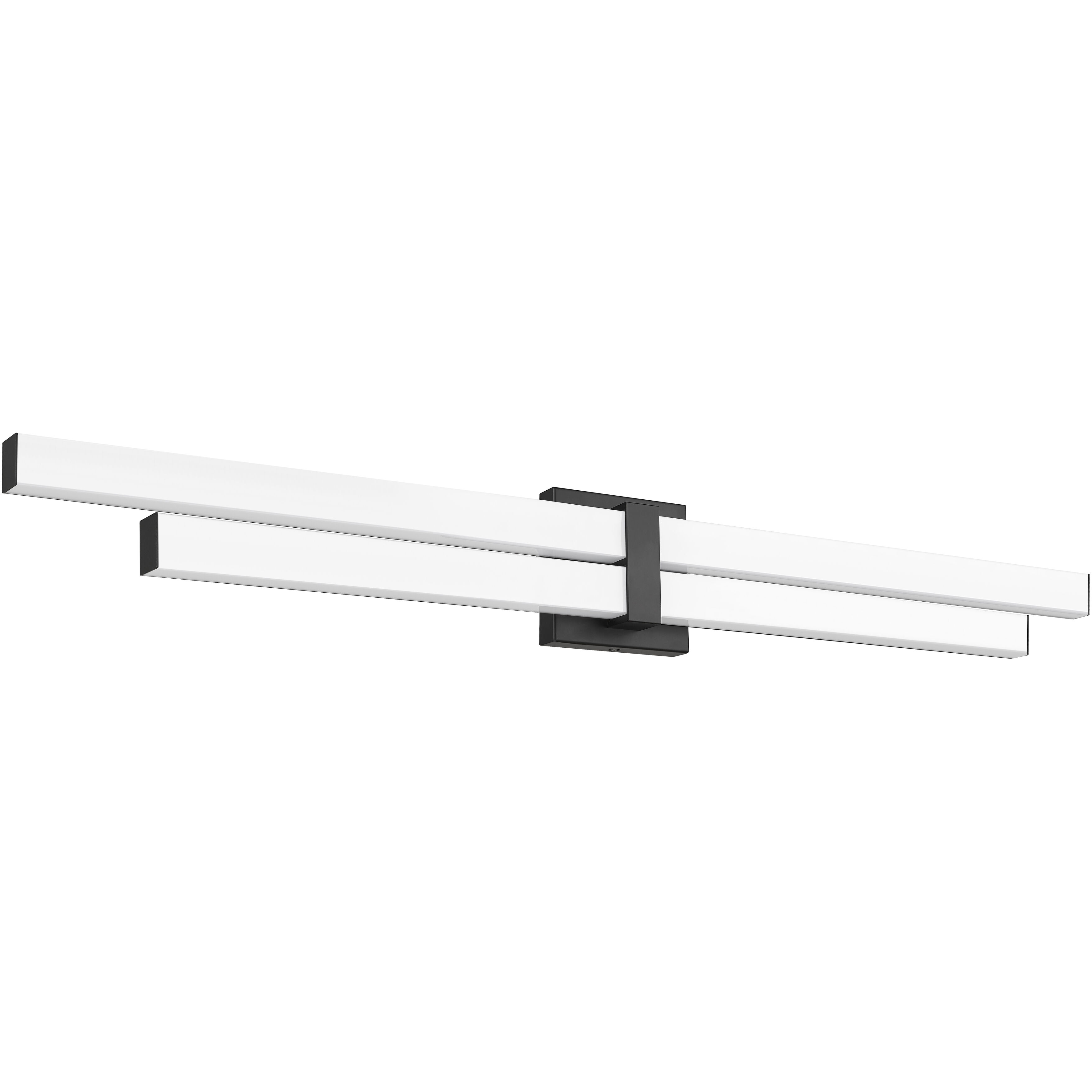 Zane LED 40 inch Matte Black Vanity Wall Light