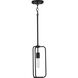 Bonn 1 Light 7 inch Matte Black Mini-Pendant Ceiling Light