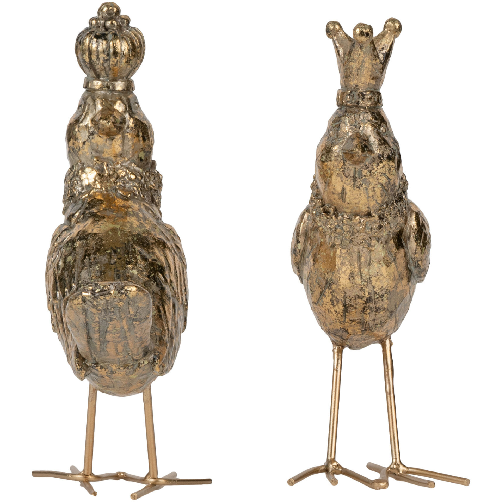 Bird Accents Gold Décor