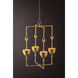 Antalya LED 22 inch Vintage Gold Leaf Indoor Lantern Ceiling Light