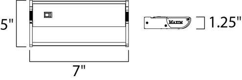CounterMax MX-X120 120 Xenon 7 inch White Under Cabinet