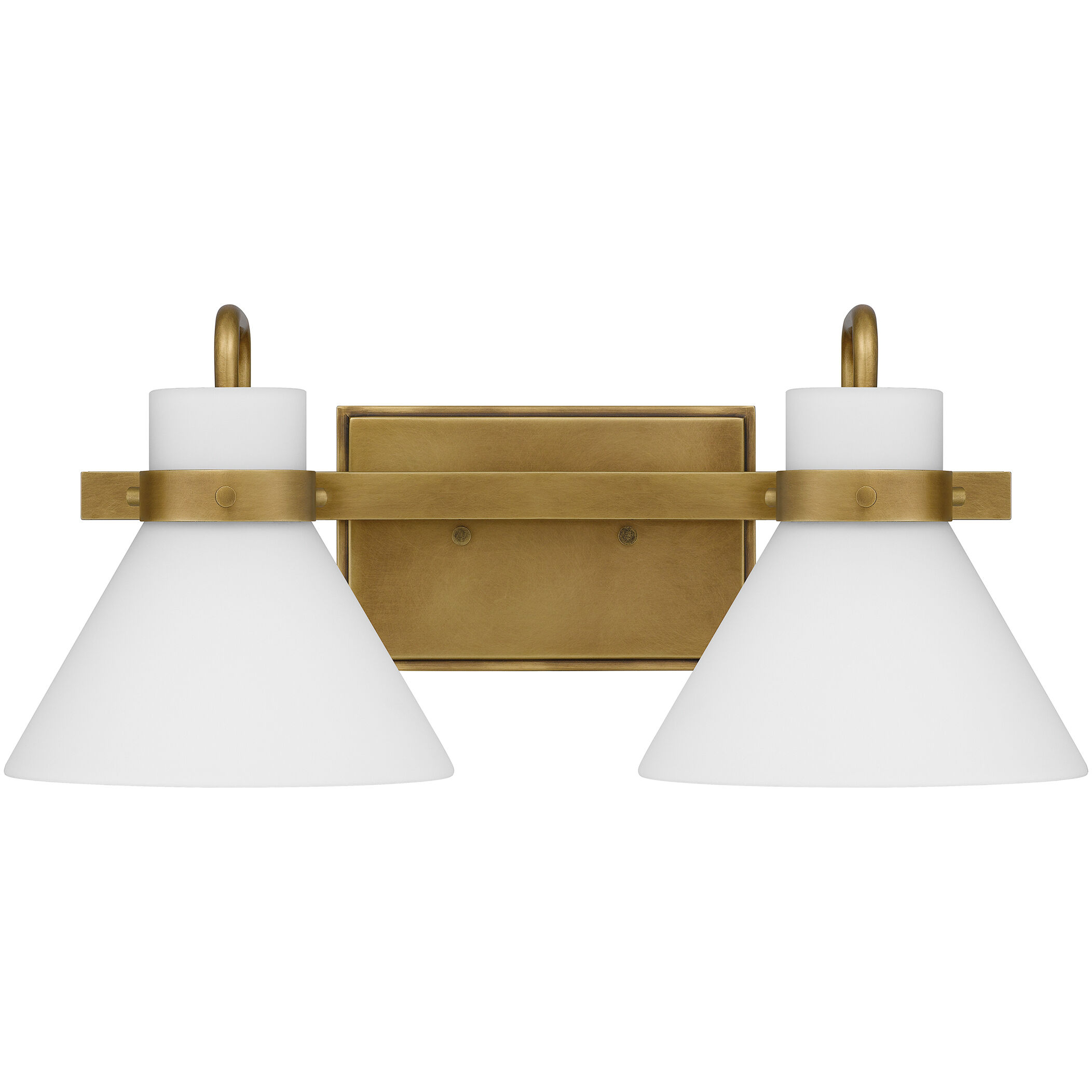 Regency 2 Light 17 inch Weathered Brass Bath Light Wall Light