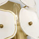 kate spade new york Leighton LED 7.75 inch Soft Brass Sconce Wall Light in Cream Tinted Glass