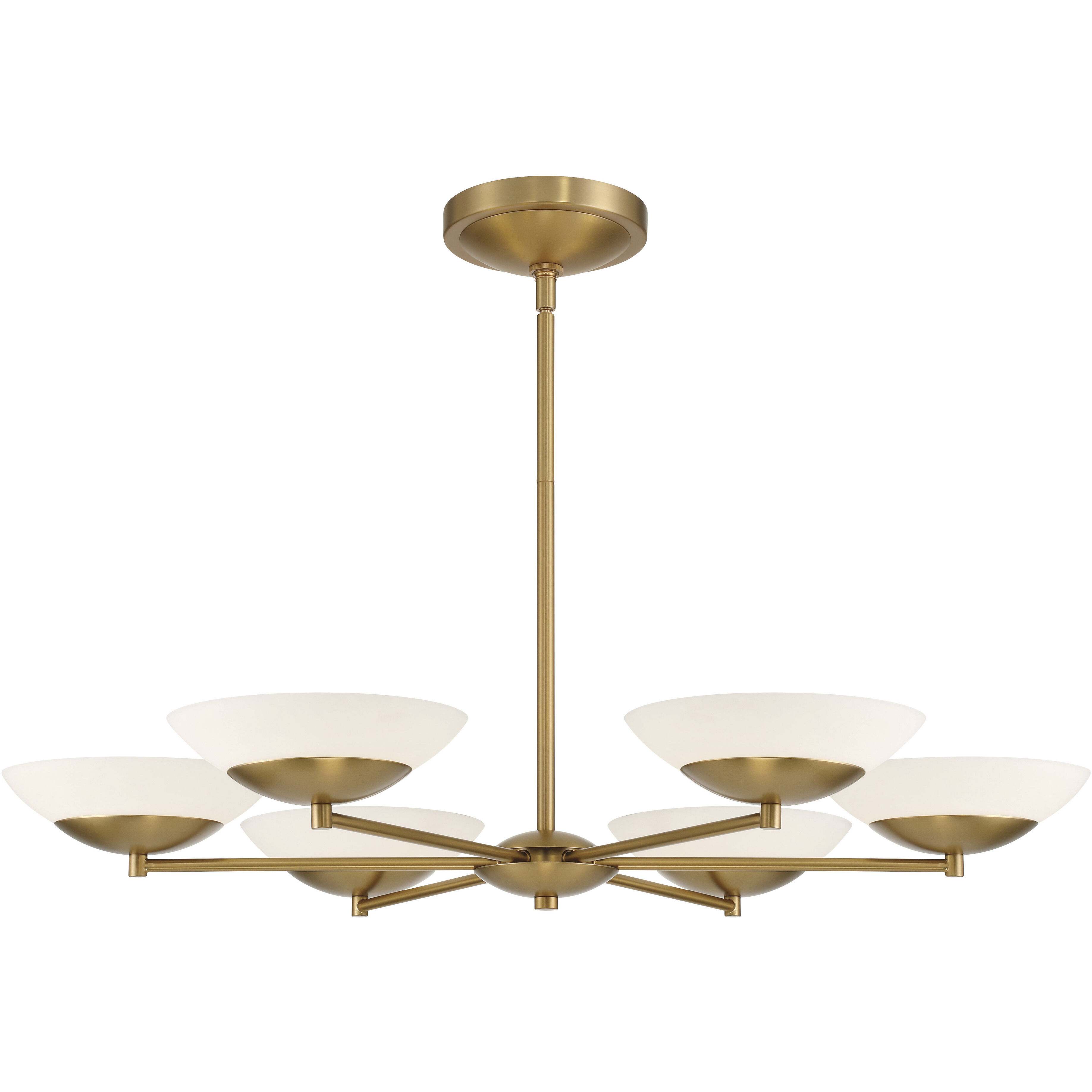 Solara LED 36 inch Legacy Brass Chandelier Ceiling Light