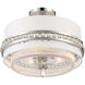 Sutton 3 Light 18.38 inch Polished Nickel Semi Flush And Pendant Ceiling Light