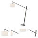 Stockton 83 inch 150 watt Charcoal Grey Floor Lamp Portable Light
