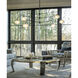 Ume 6 Light 58.6 inch Black Pendant Ceiling Light in Frosted, Large