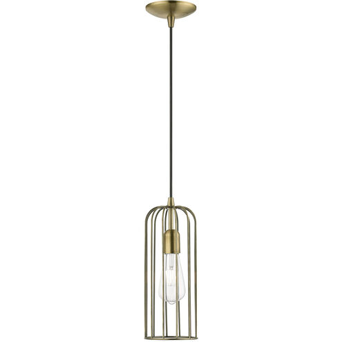 Glenbrook 1 Light 5 inch Antique Brass Pendant Ceiling Light