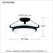 Elderwood 2 Light 15 inch Matte Black Semi-Flush Mount Ceiling Light