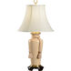 Wildwood 31 inch 100 watt White Glaze Table Lamp Portable Light