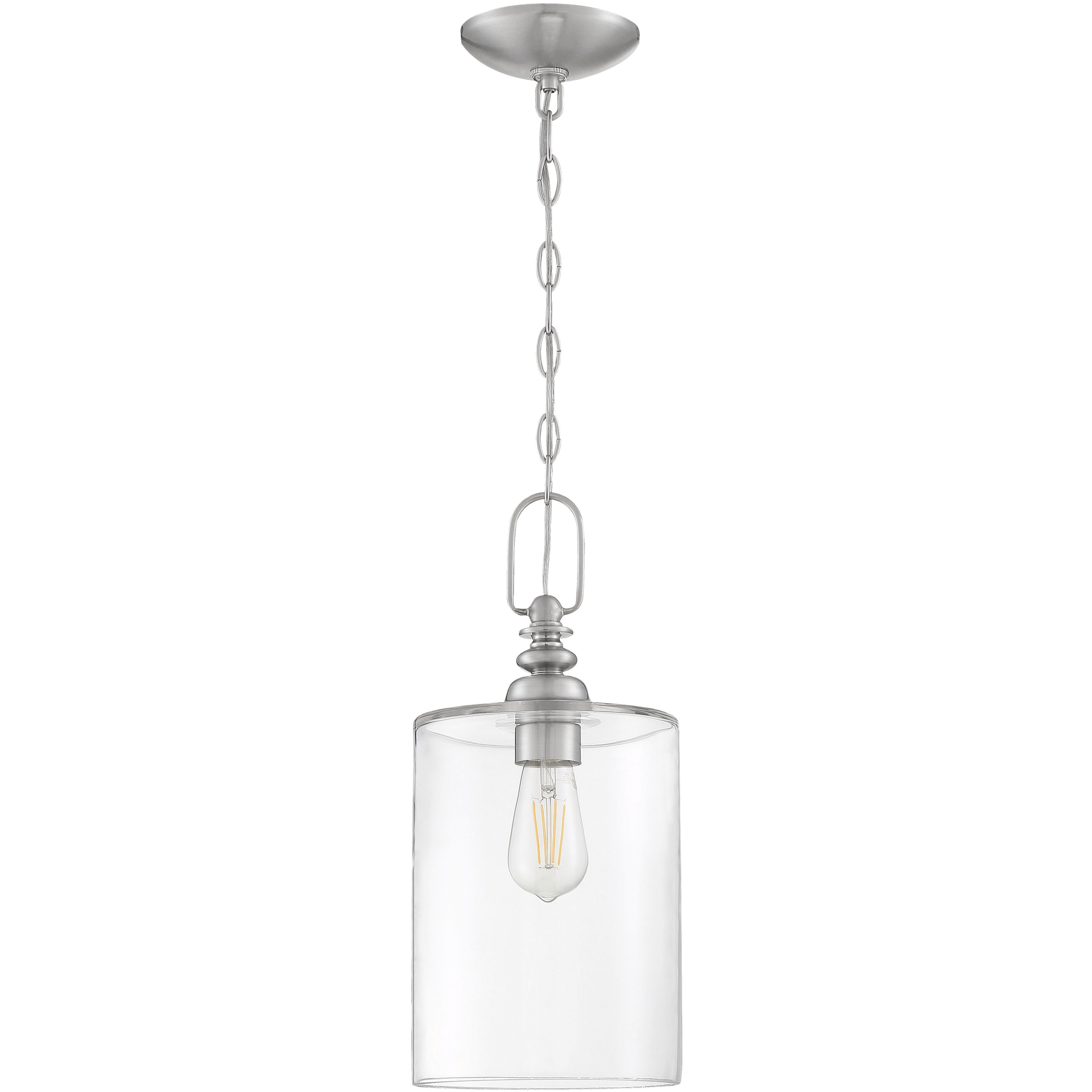Neighborhood Dardyn 1 Light 8 inch Brushed Polished Nickel Mini Pendant Ceiling Light