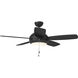 Discus Classic 44 44 inch Matte Black Ceiling Fan