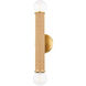 Amabella 2 Light 4.75 inch Aged Brass ADA Wall Sconce Wall Light