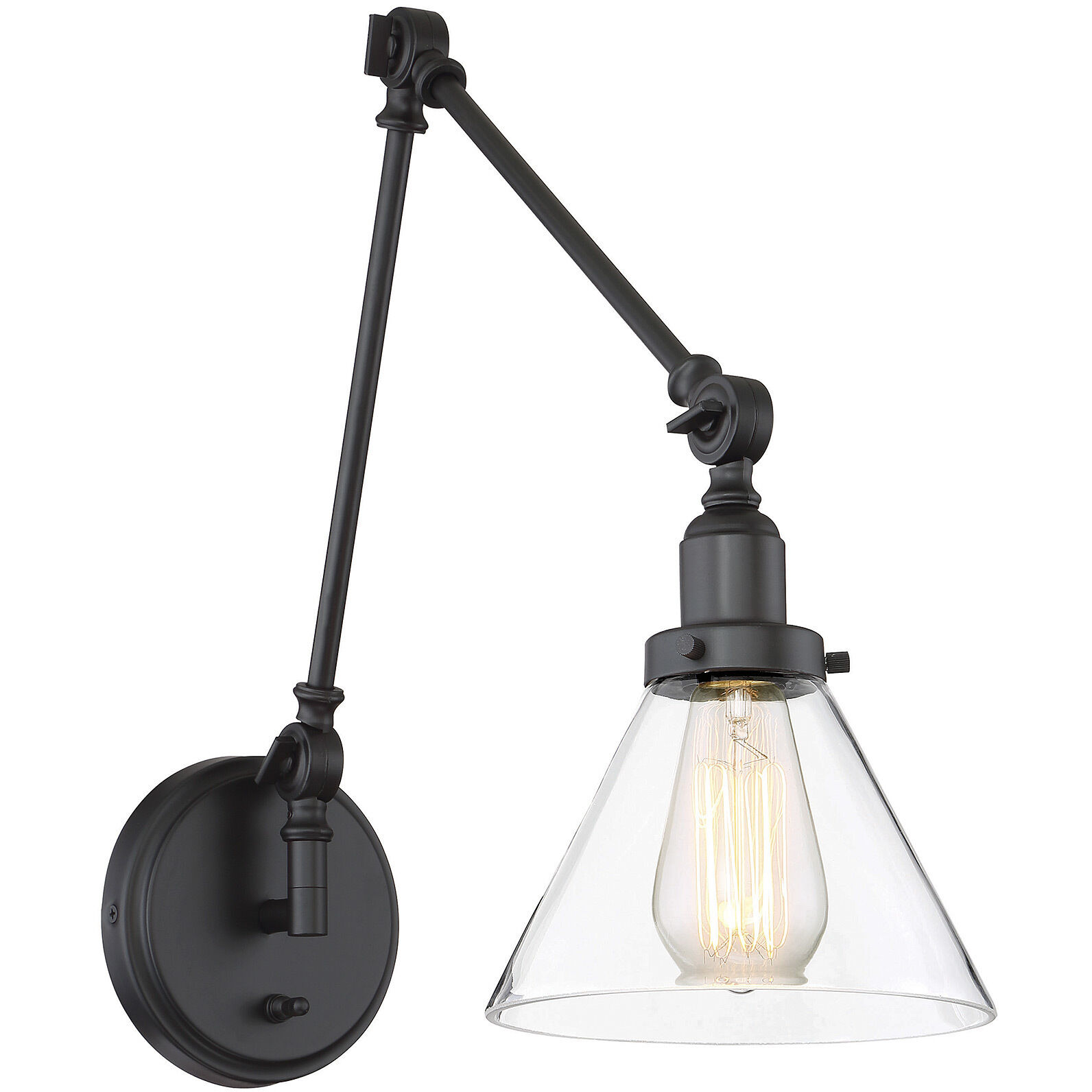 Drake 33.75 inch 60.00 watt English Bronze Adjustable Wall Sconce Wall Light, Essentials