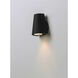 Mini LED 6 inch Black Outdoor Wall Mount