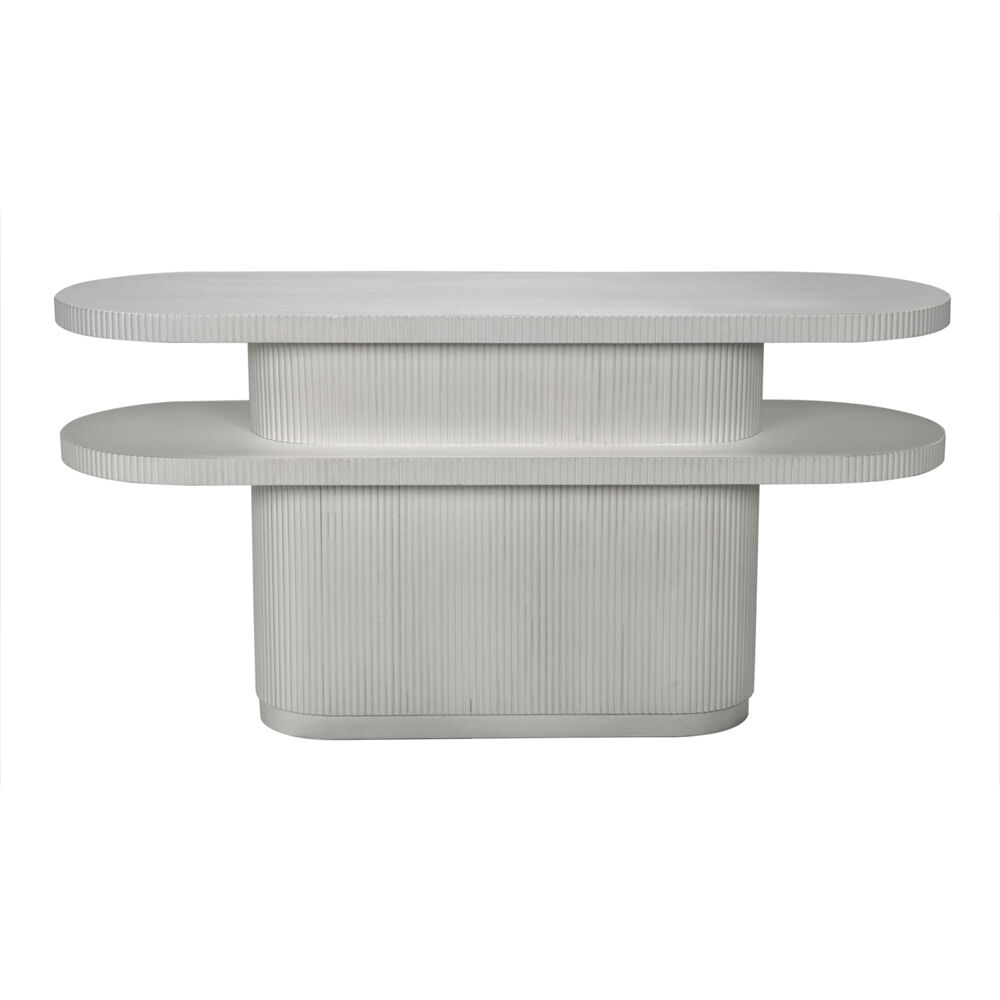 Parker 60 X 19 inch White Wash Console, Small