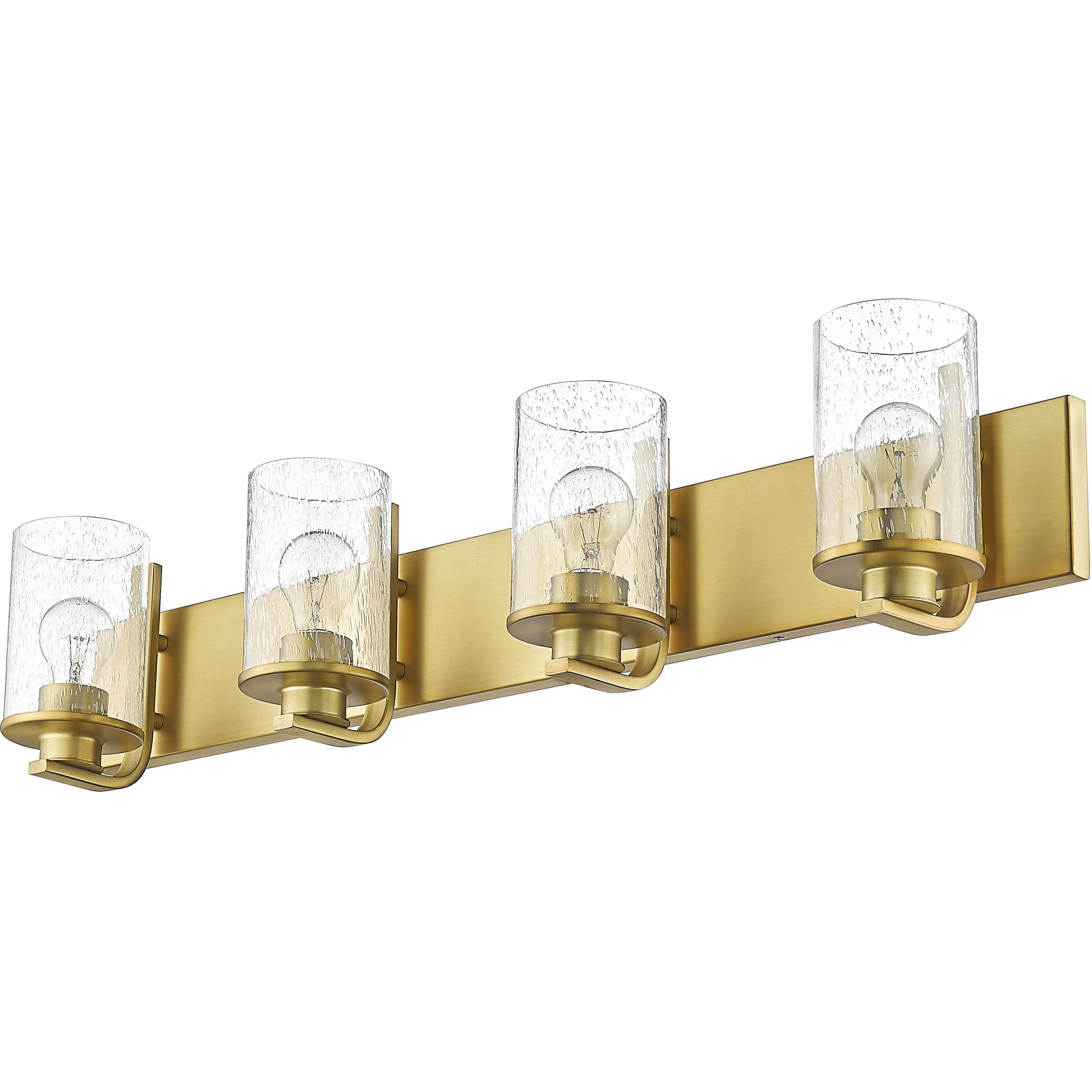 Beckett 4 Light 34 inch Olde Brass Vanity Wall Light