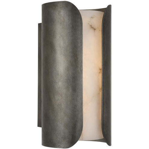 Anne-Marie Barton Armise Sconce Wall Light in Mottled Pewter