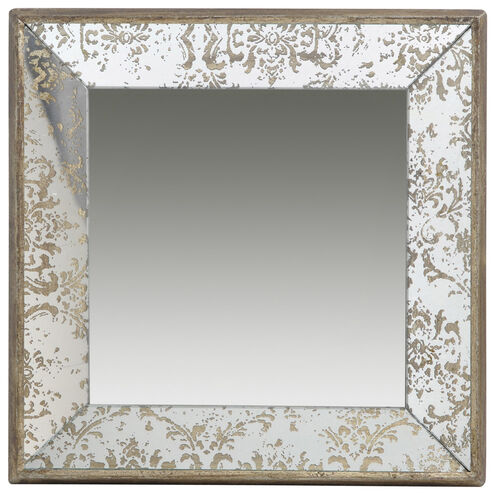 Dual-Purpose 24 X 24 inch Gold and Mirrored Mirror