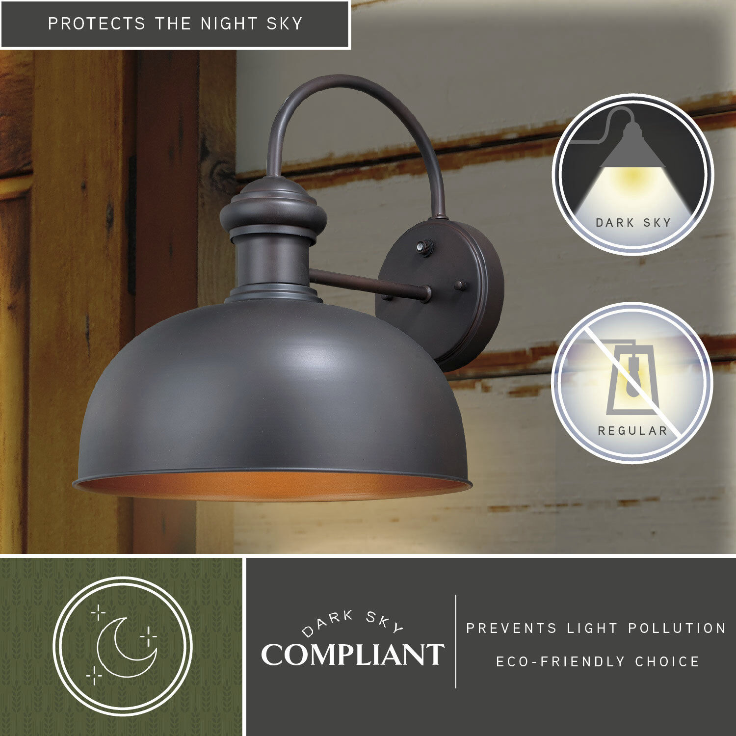 Franklin LED 15 inch Oil Burnished Bronze and Light Gold Outdoor Wall