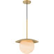 Olenne 1 Light 14 inch Legacy Brass Pendant Ceiling Light