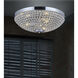 Globe 6 Light 20 inch Chrome Bowl Flush Mount Ceiling Light