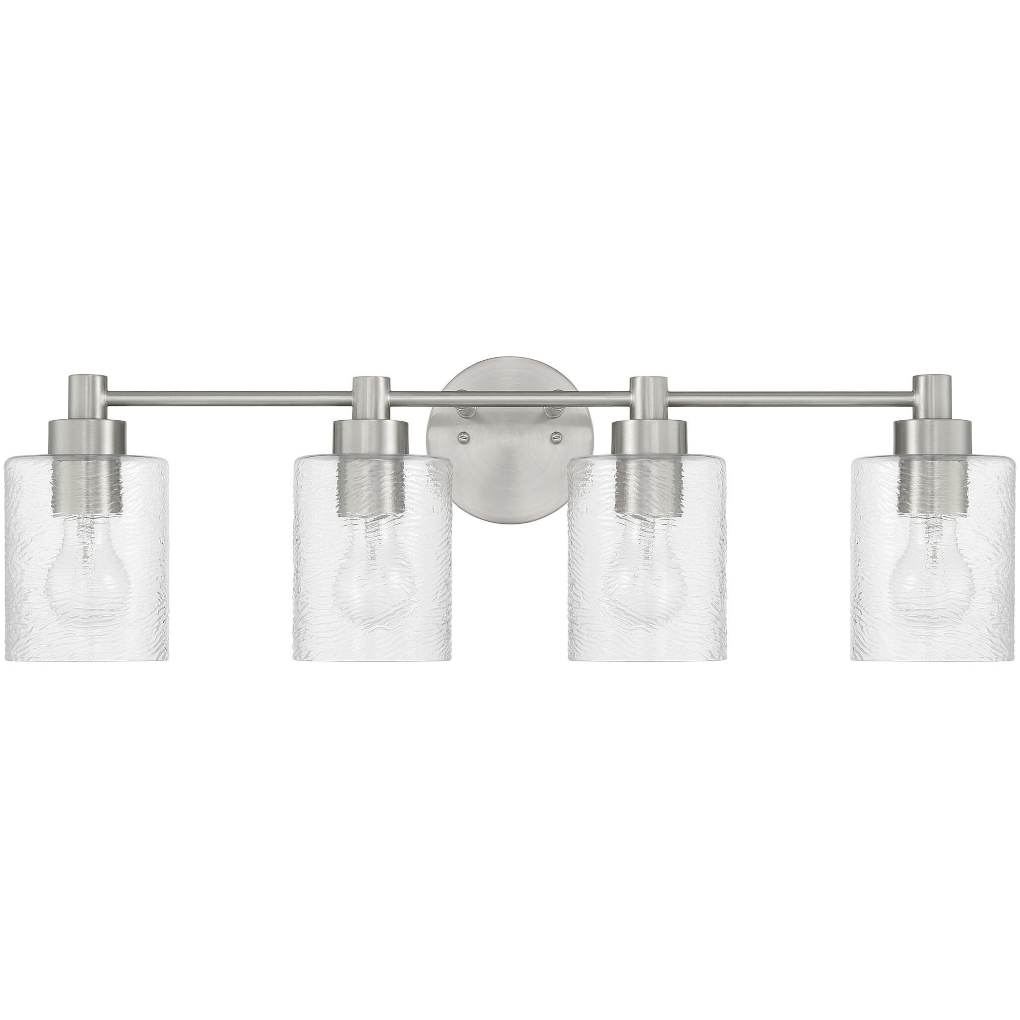 Lyndsey 4 Light 28.25 inch Brushed Polished Nickel Vanity Light Wall Light