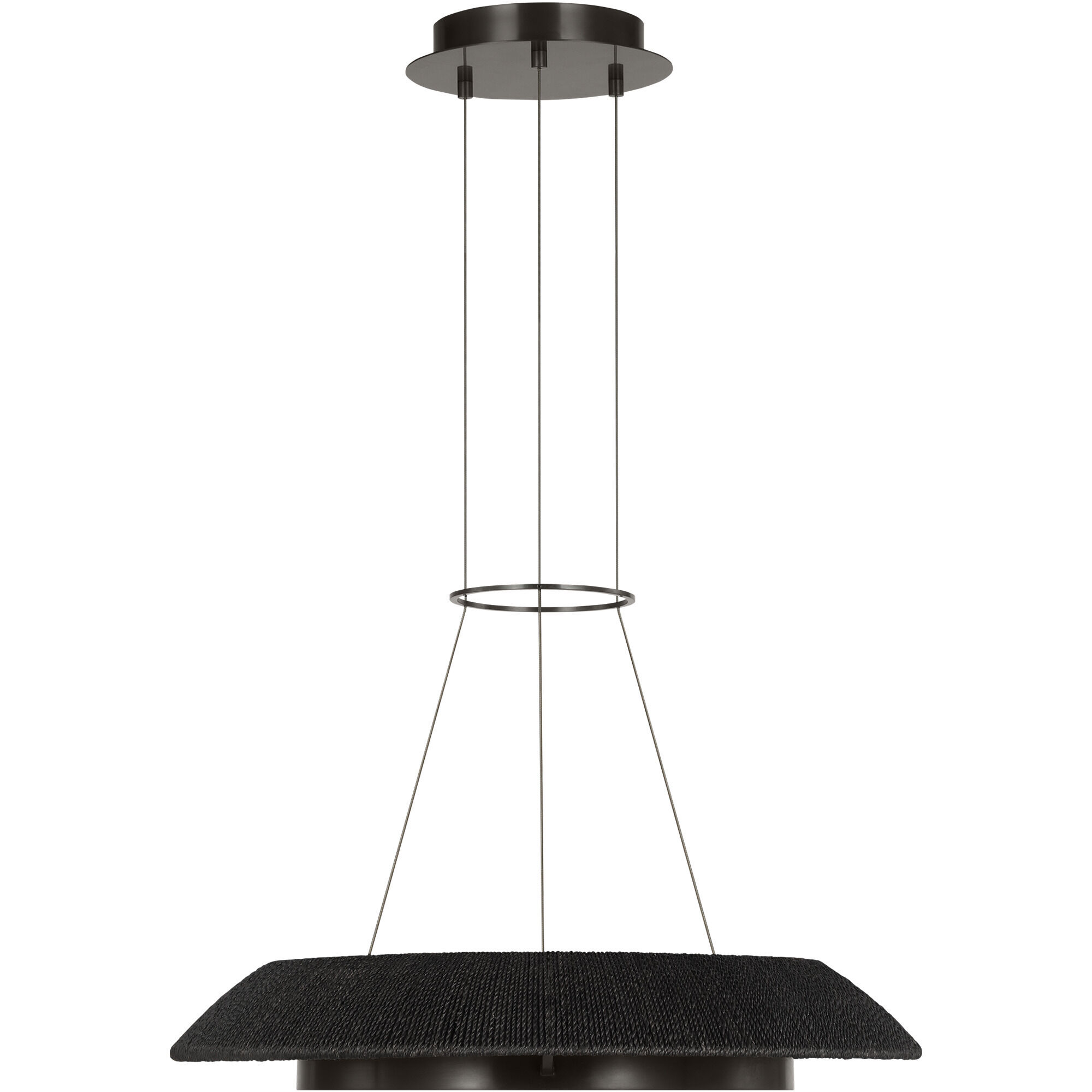 Sean Lavin Noa 1 Light 27.1 inch Bronze Chandelier Ceiling Light in Washed Black Sea Grass