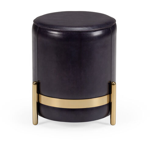 Wildwood 19 inch Midnight Blue/Antique Brass Stool