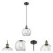 Ballston Athens LED 8 inch Black Antique Brass Mini Pendant Ceiling Light, Ballston