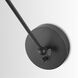 Profile 15.25 inch 100 watt Matte Black Adjustable Swing Arm Sconce Wall Light