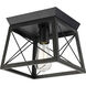Briarwood 1 Light 9.5 inch Textured Black Flush Mount Ceiling Light