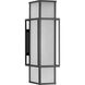 Unison 2 Light 24 inch Matte Black Outdoor Wall Lantern