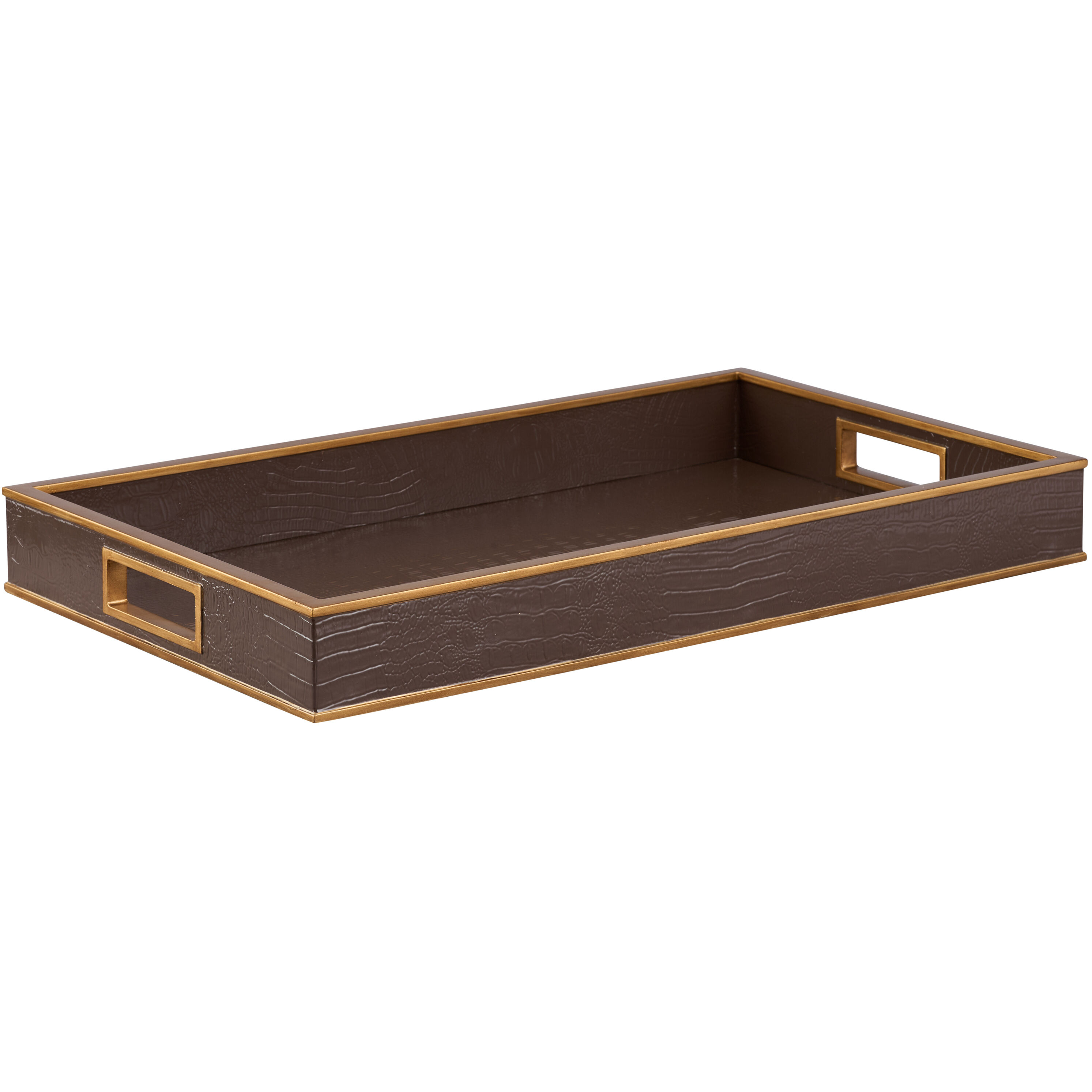 Reddington Brown and Gold Tray