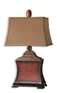 Pavia 33 inch 150 watt Aged Red Table Lamp Portable Light