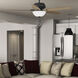 Reveille 60 inch Matte Black with Golden Maple/Stone Blades Ceiling Fan
