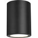 Harley 1 Light 5 inch Matte Black Flush Mount Ceiling Light