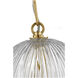 HABLE Serafina 1 Light 10.75 inch Burnished Brass Pendant Ceiling Light