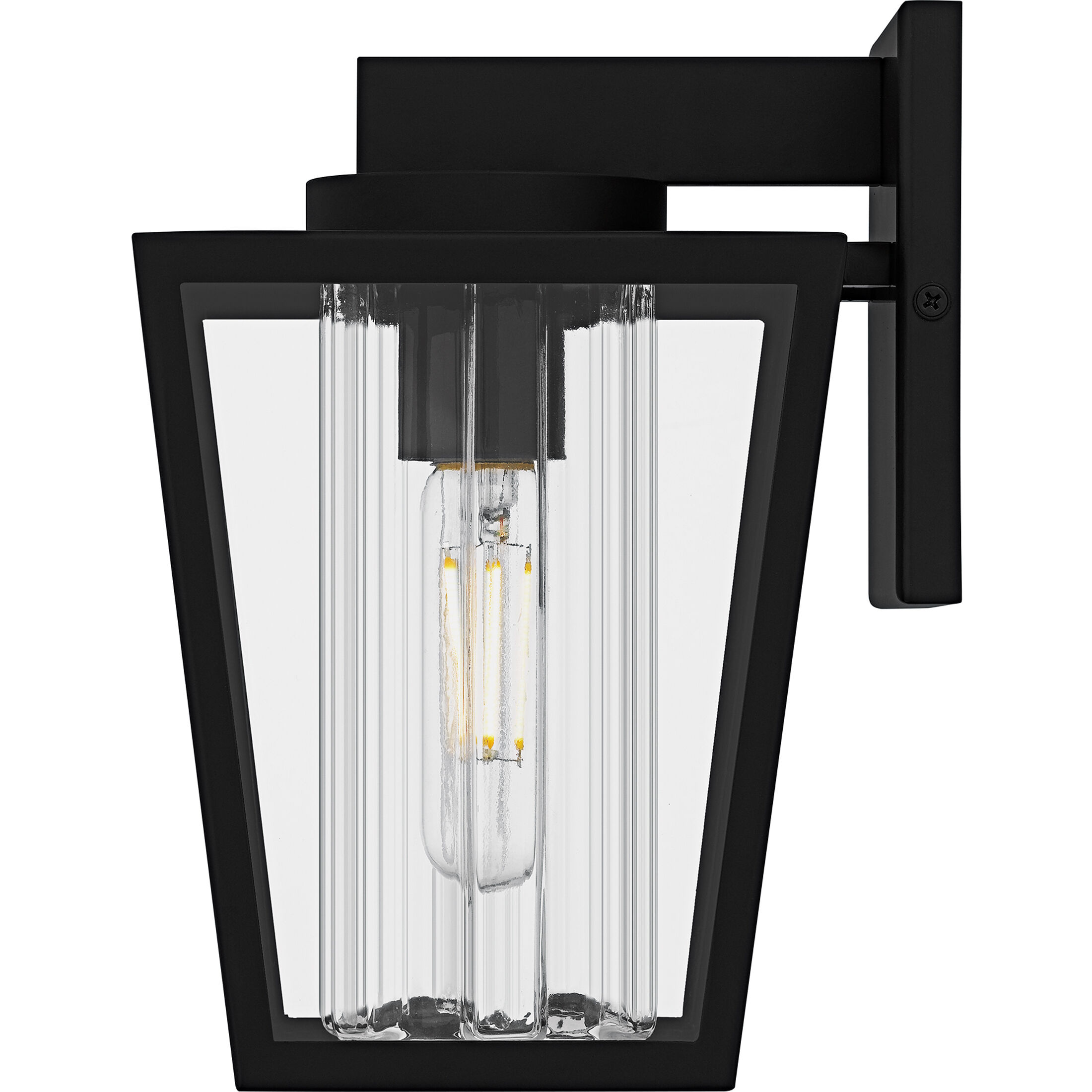 Jett 1 Light 10 inch Matte Black Outdoor Wall Lantern, Small