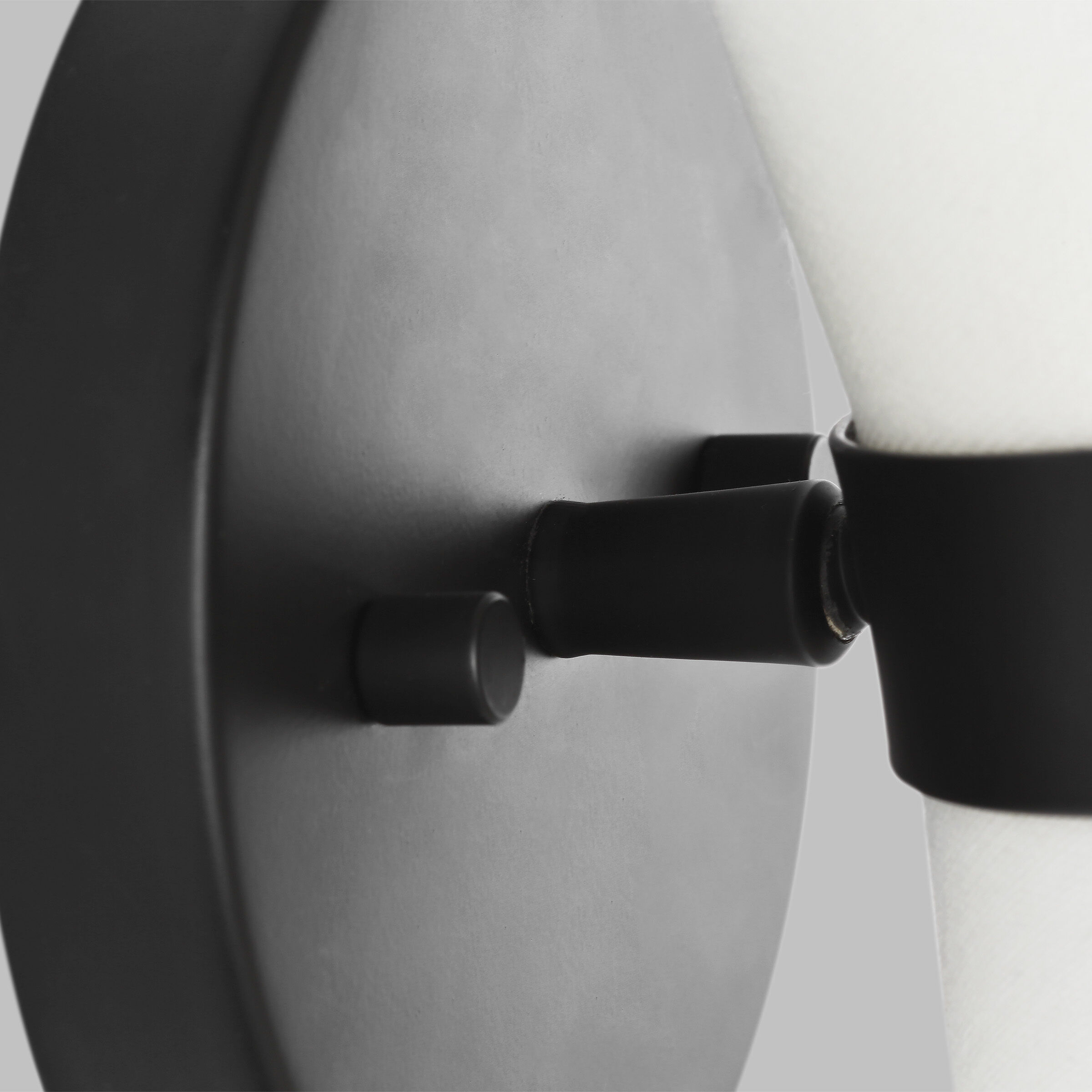 AERIN Clark Wall Bath Fixture Wall Light in Midnight Black