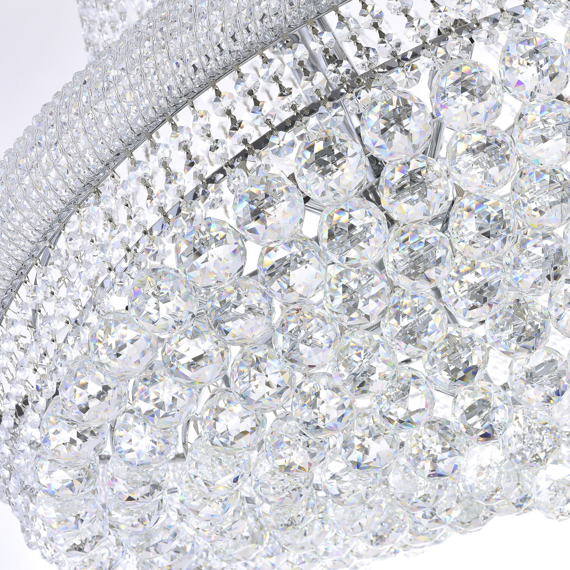 Empire 18 Light 28 inch Chrome Down Chandelier Ceiling Light